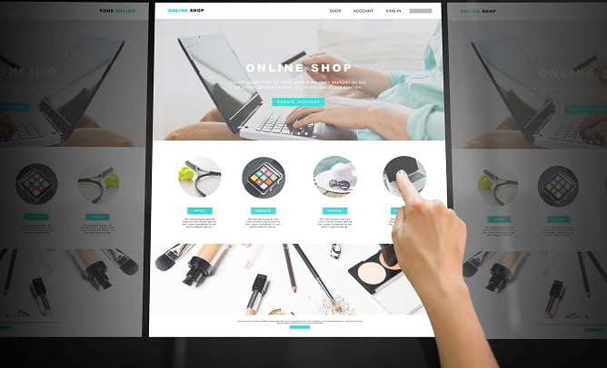 デザインを選んでいる様子